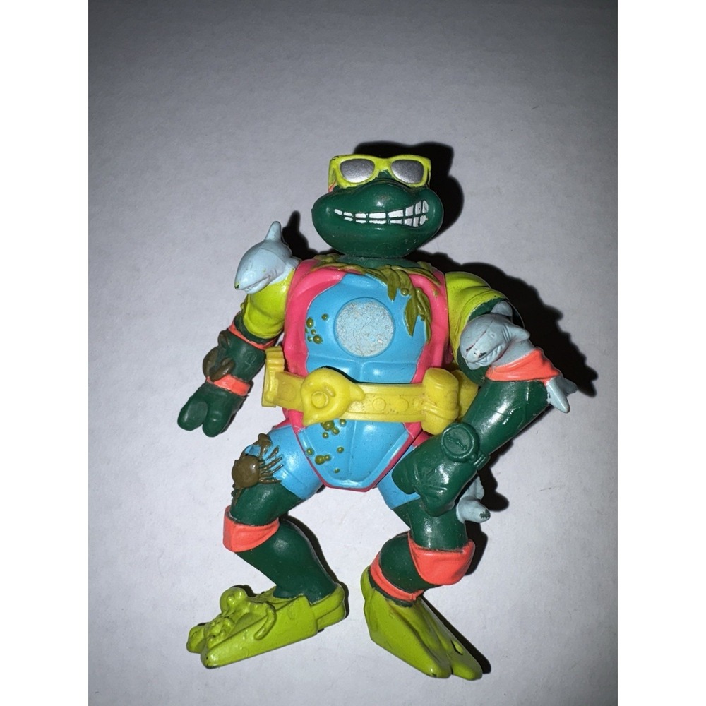 TMNT Mike the Sewer‎ Surfer Playmates Vintage 1990 Michelangelo Ninja W/Belt